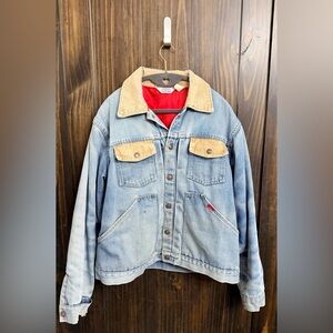 Big Smith-1960s-1970s-Vintage-Naturally Distressed, Denim Jacket- size: 44